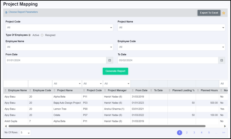 Report - Project Mapping